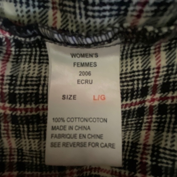 Woolrich 2006 100% cotton button down plaid shirt women's large - Picture 8 of 9